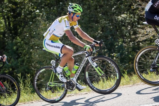 Peter Sagan (Cannondale) on the climb to the KOM.