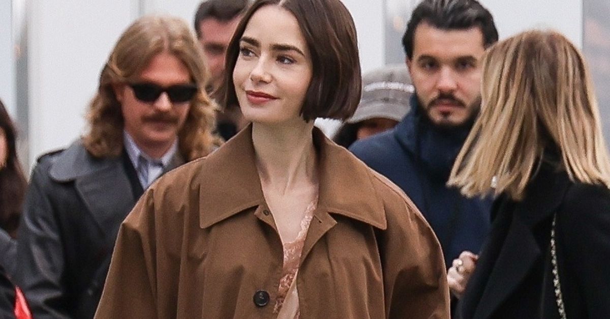 Lily Collins Wore a Lace-Trim Romper on the Emily in Paris Press Tour Lily Collins Wore a Lace-Trim Romper on the Emily in Paris Press Tour