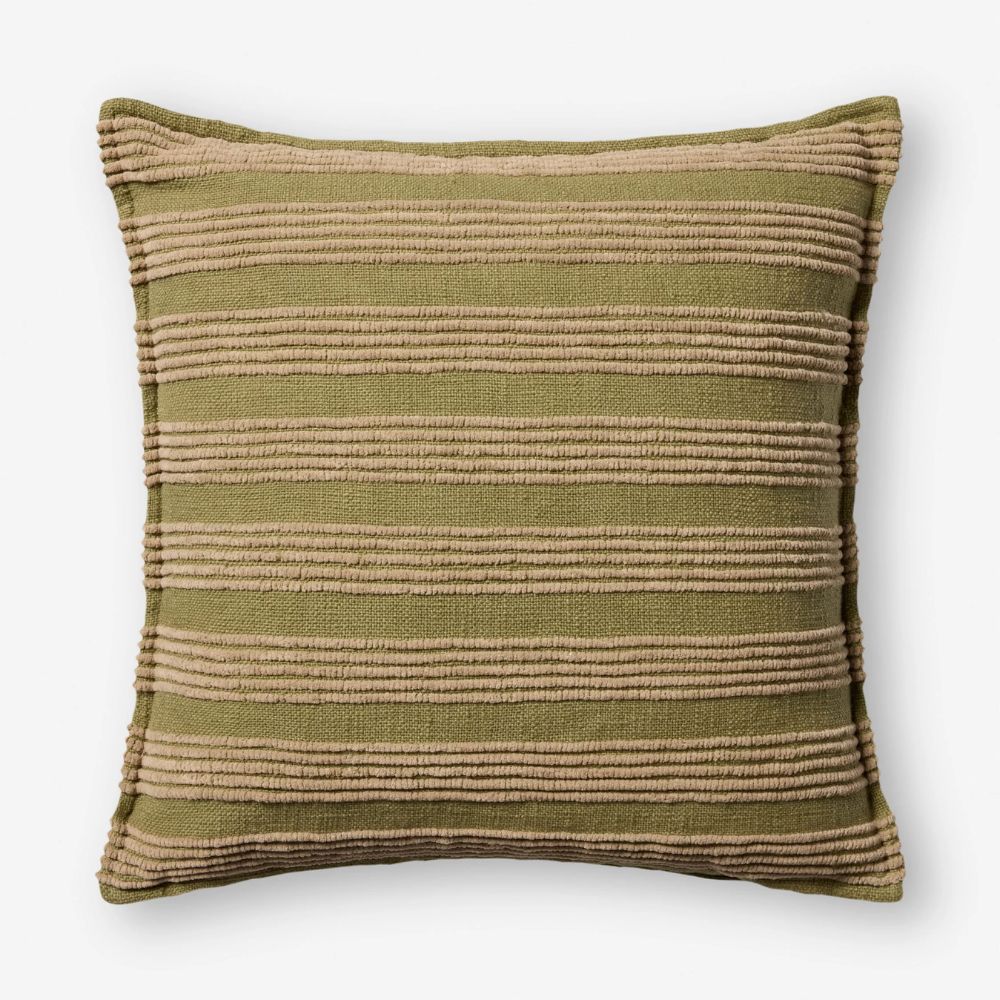 green striped cushion