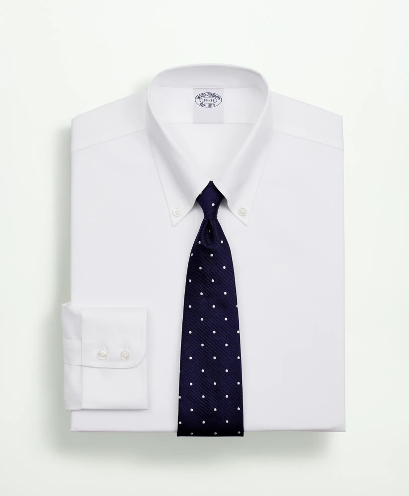 Stretch Supima&amp;reg; Cotton Non-Iron Twill Button-Down Collar Dress Shirt