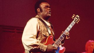 Freddie King and Leon Russell perform on stage at the Rainbow Theatre, London, 3rd November 1971. 