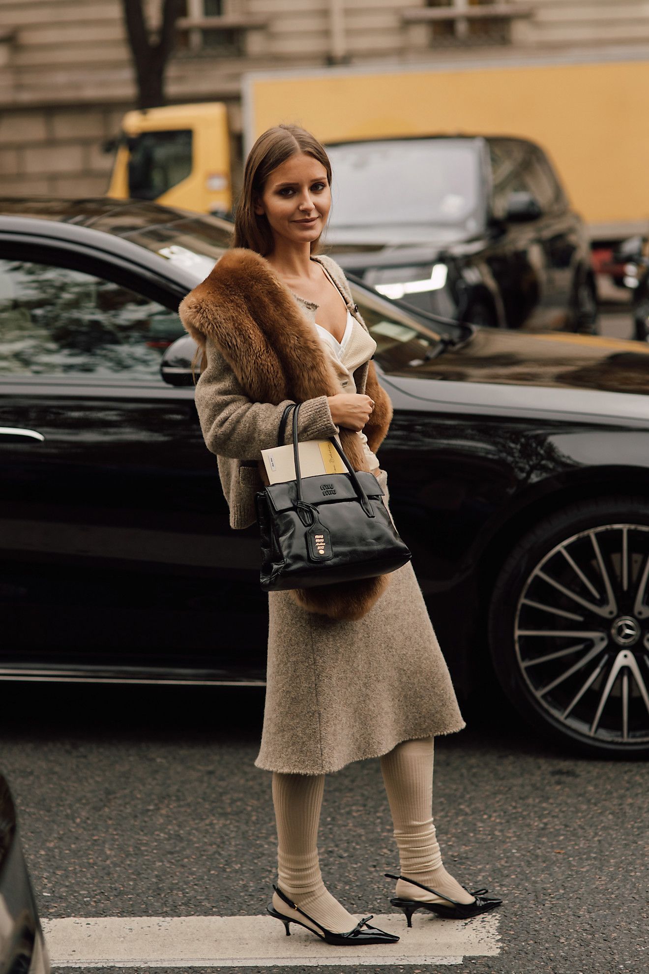 Paris Fashion Week Street Style Trends: Socks and heels