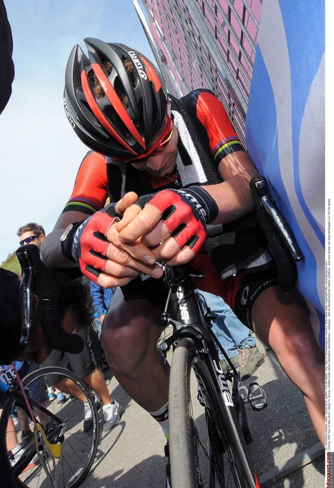Cadel Evans (Team BMC Racing) gave it everything