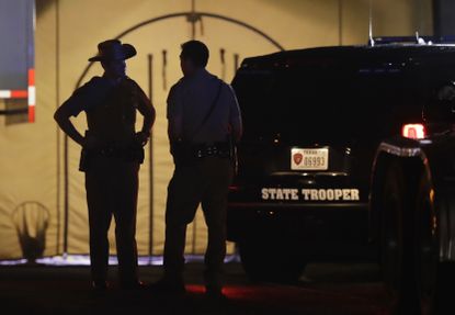 Police officers in Sutherland Springs, Texas