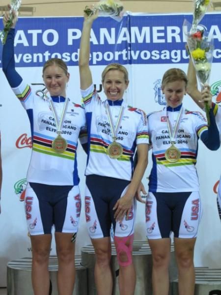 Lauren Tamayo, Dotsie Bausch, Sarah Hammer Pan American Gold and a new World Record in team pursuit