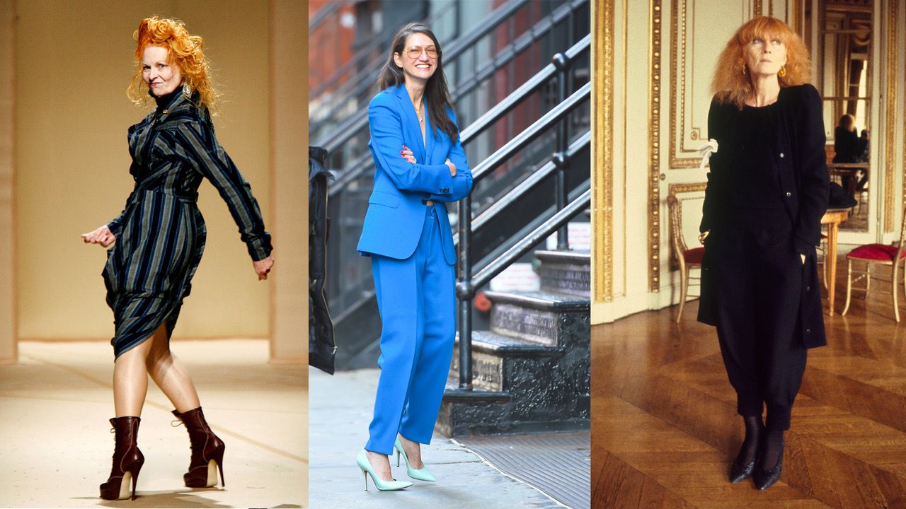 three women composite in high heels