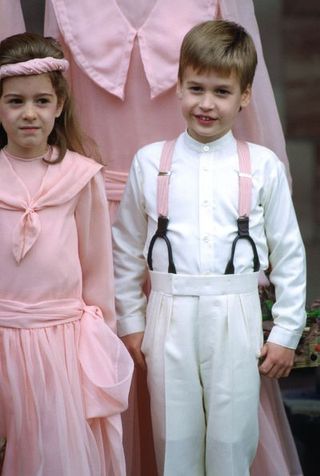 White, Child, Clothing, Pink, Dress, Tradition, Costume, Formal wear, Ceremony, Child model,