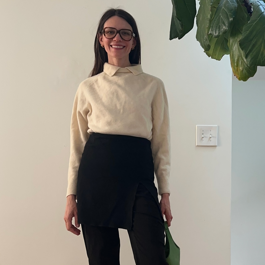 Julia Gall wearing office outfits