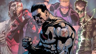 collage of superheroes without innate powers