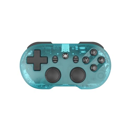 Crkd Atom+ Wireless Mini Controller - Compatible With Nintendo Switch 2, Switch Oled, Ios, Android, Pc &amp;amp; Smart Tv - Glacier Blue Edition
