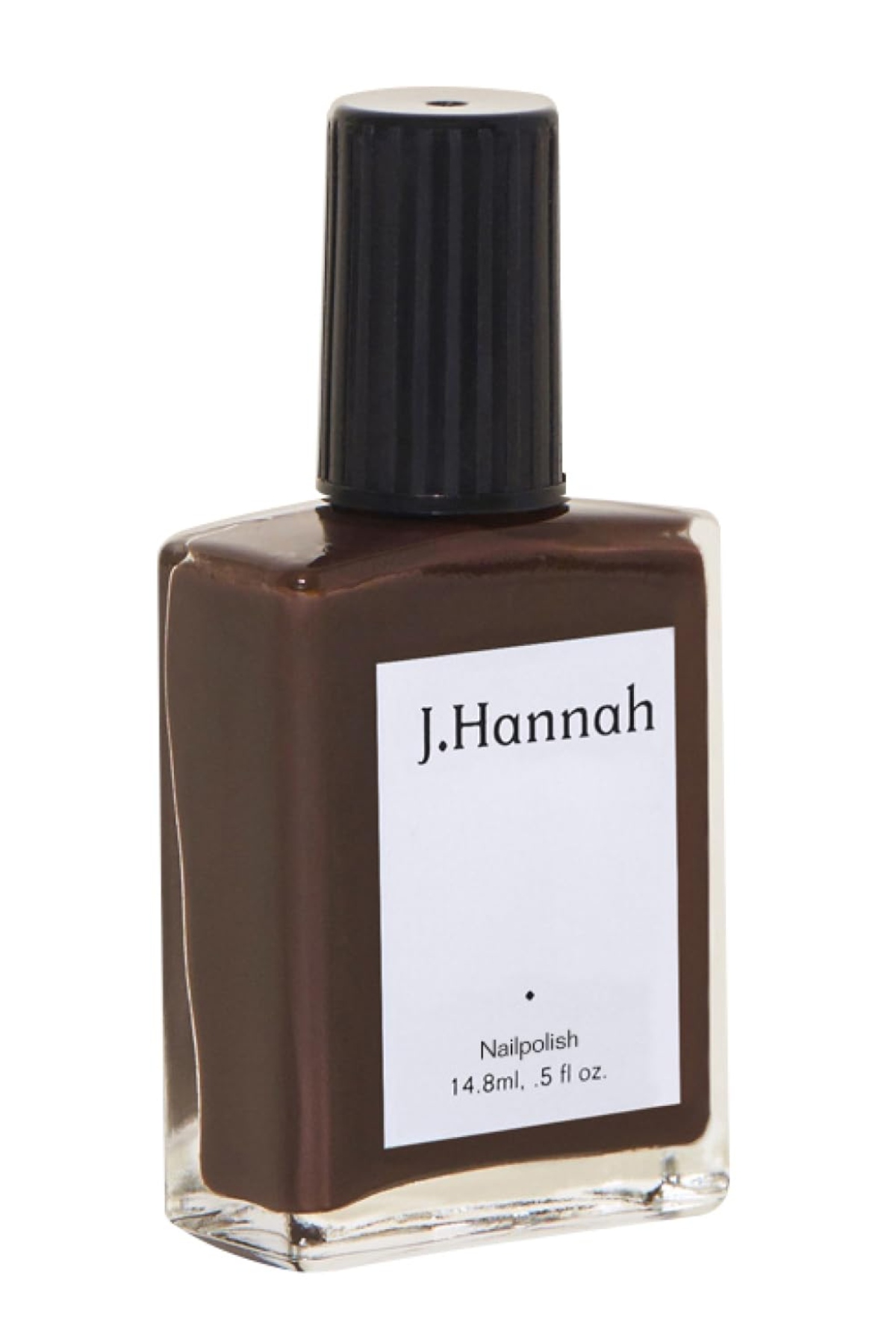 J. Hannah Nagellack-vegan, ungiftig, grausamkeitsfrei, glutenfrei, langlebig, USA gemacht, schwarze Walnussfarbe (Carob)