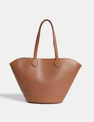 Faux Leather Tote Bag