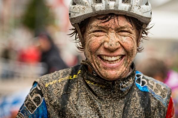 Esther S&uuml;ss after finishing stage 2