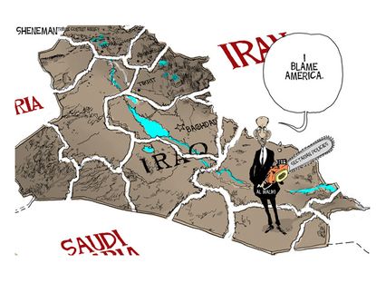 Political cartoon Iraq Maliki