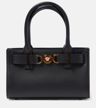 Medusa 95 Small Leather Tote Bag