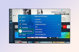 A screenshot showing the steps required to disable automatic Multi View on a Samsung TV