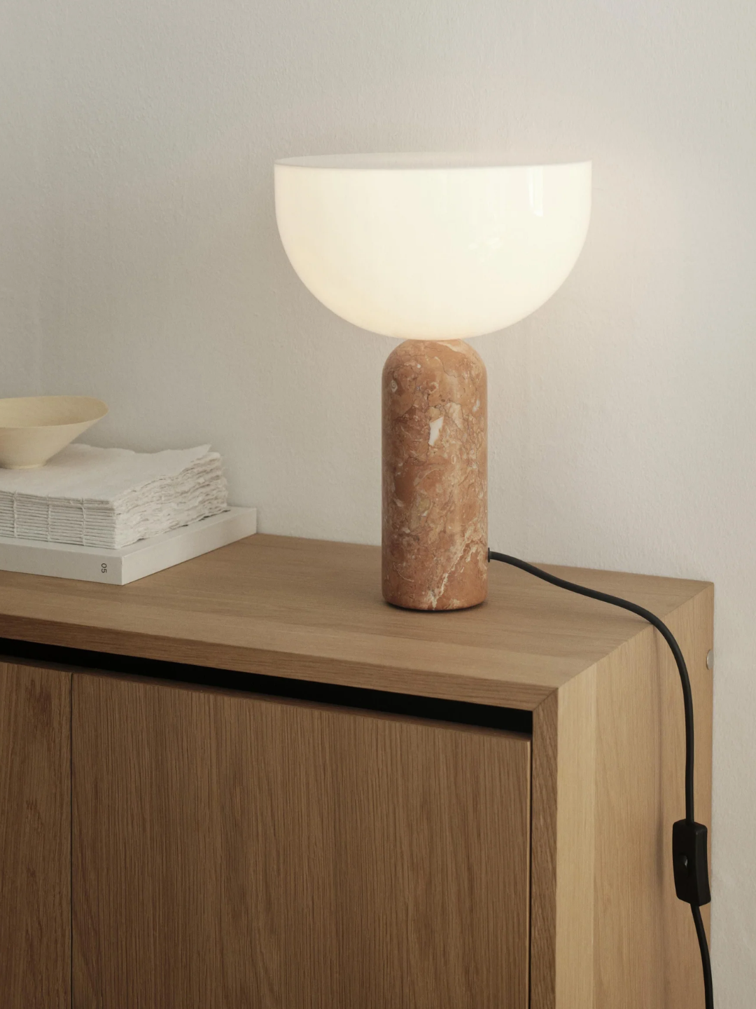 A marble table lamp from New Works