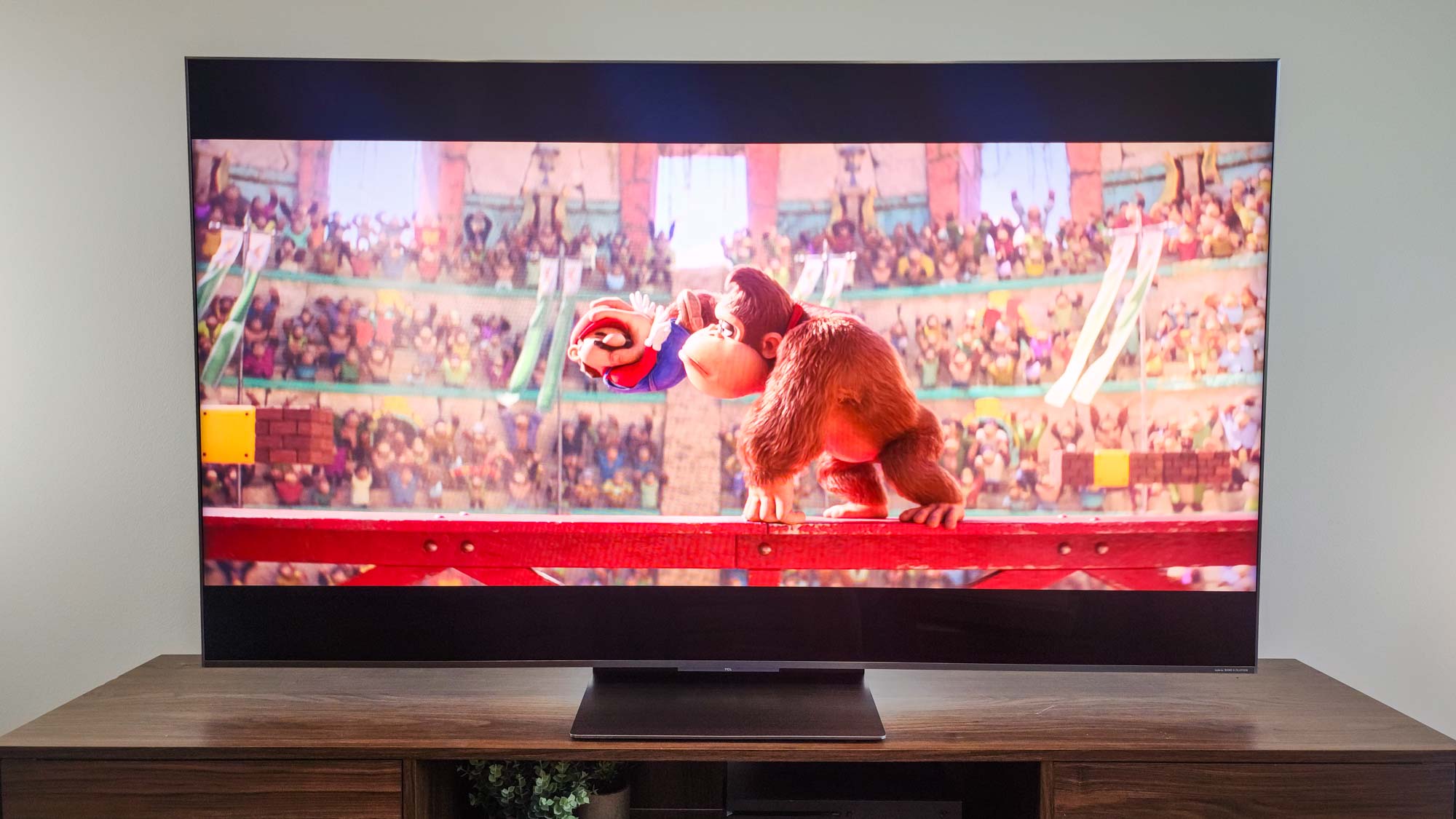 The Super Mario Bros. Movie on a TCL QM8K QD-Mini LED TV.