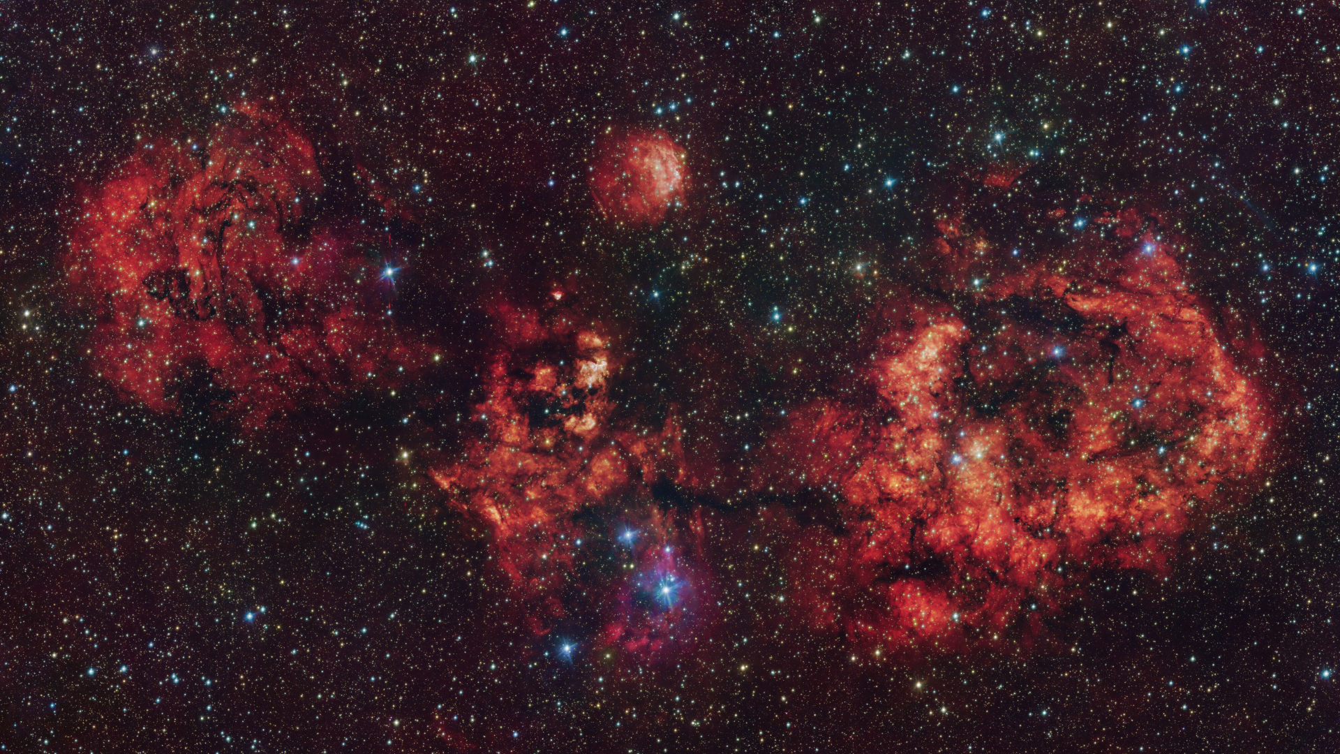 The European Southern Observatory captured a nebula bat during a survey of the Milky Way's galactic plane.