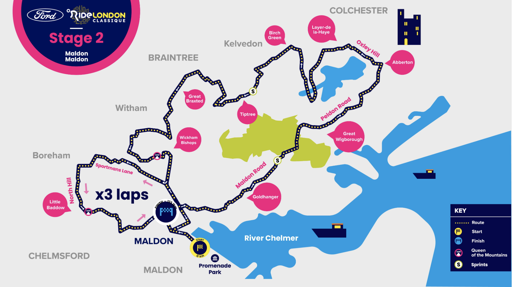 RideLondon Classique 2023 route