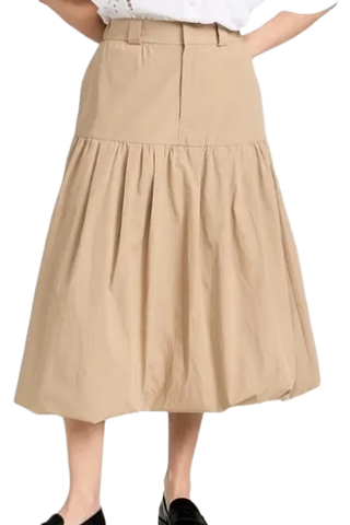 Sea Belle Stone Washed Chino Bubble Skirt (Was $295) 