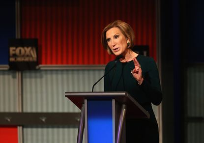 Carly Fiorina at the GOP Presidential Debate In Milwaukee.