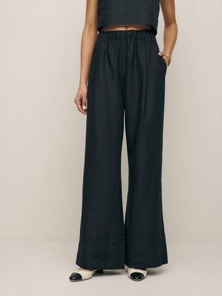 Reformation, Fernando Wide Leg Linen Pants