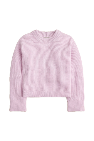 J.Crew Ribbed Cashmere Cropped Crewneck Sweater 