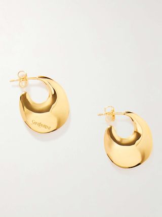 Gold-Tone Hoop Earrings