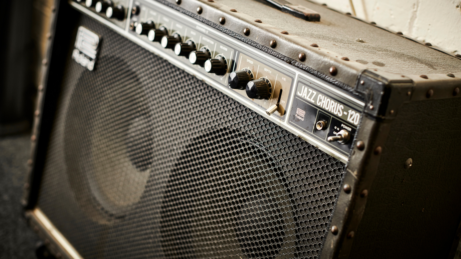 Old Roland JC-120 in rehearsal room