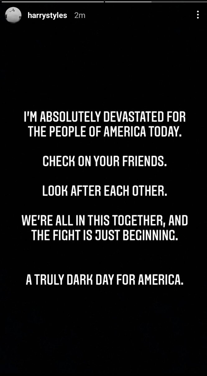 Harry Styles Instagram Stories