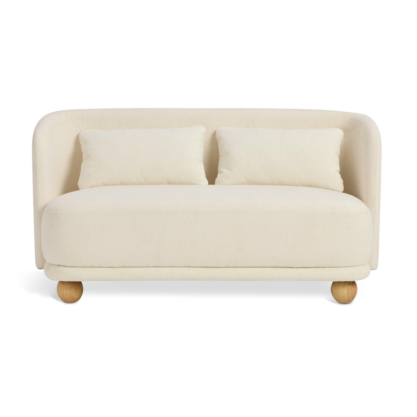 Habitat Poppy Fabric 2 Seater Sofa - Natural