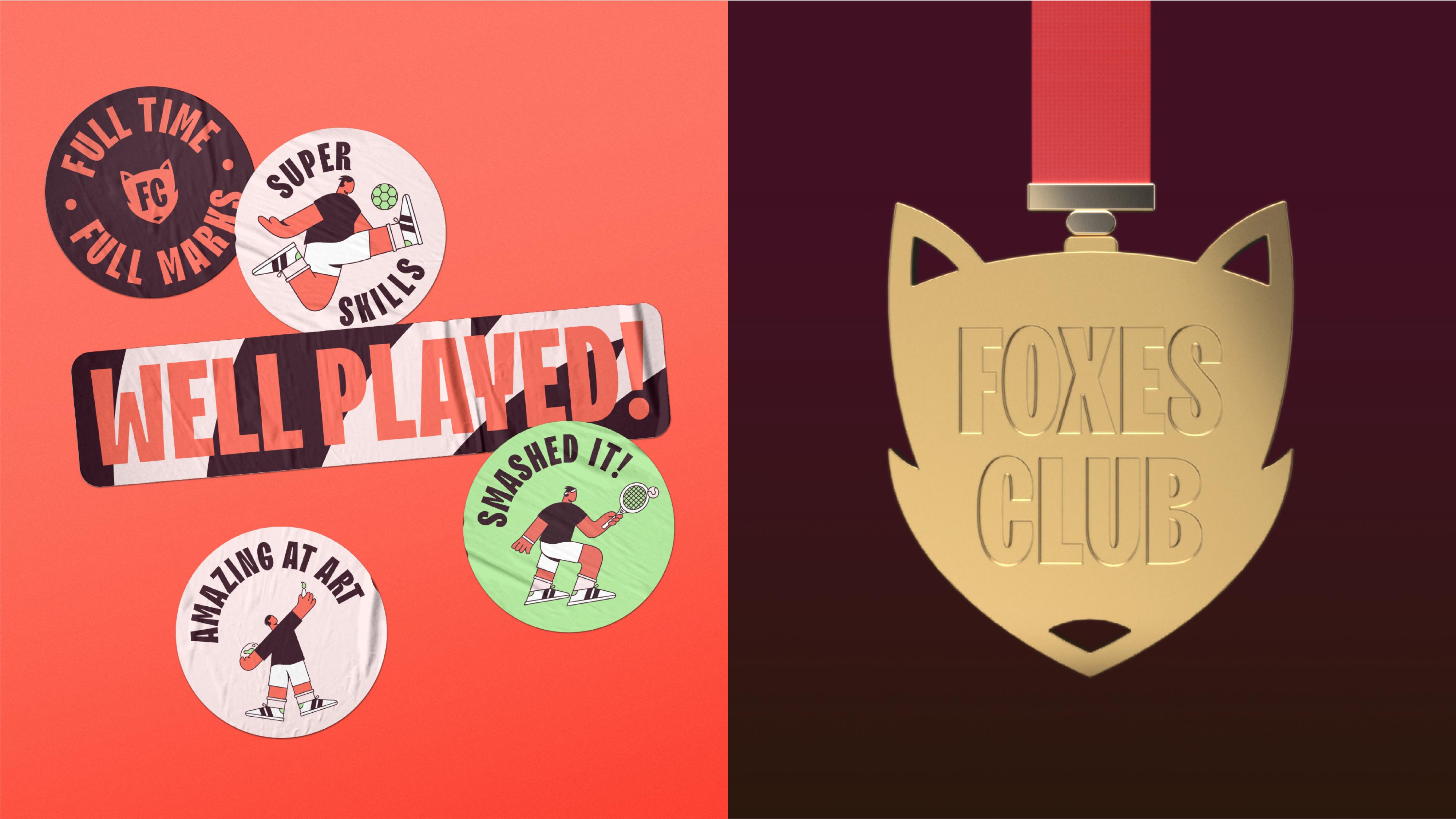 The Foxes branding