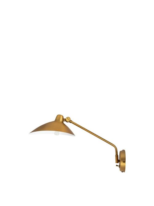 Milton Swing Arm Wall Light Brass