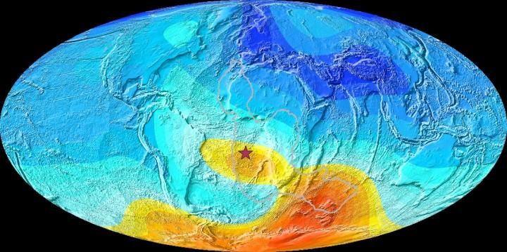 Weird behavior of Earth's magnetic field over South Atlantic dates back 11 million years