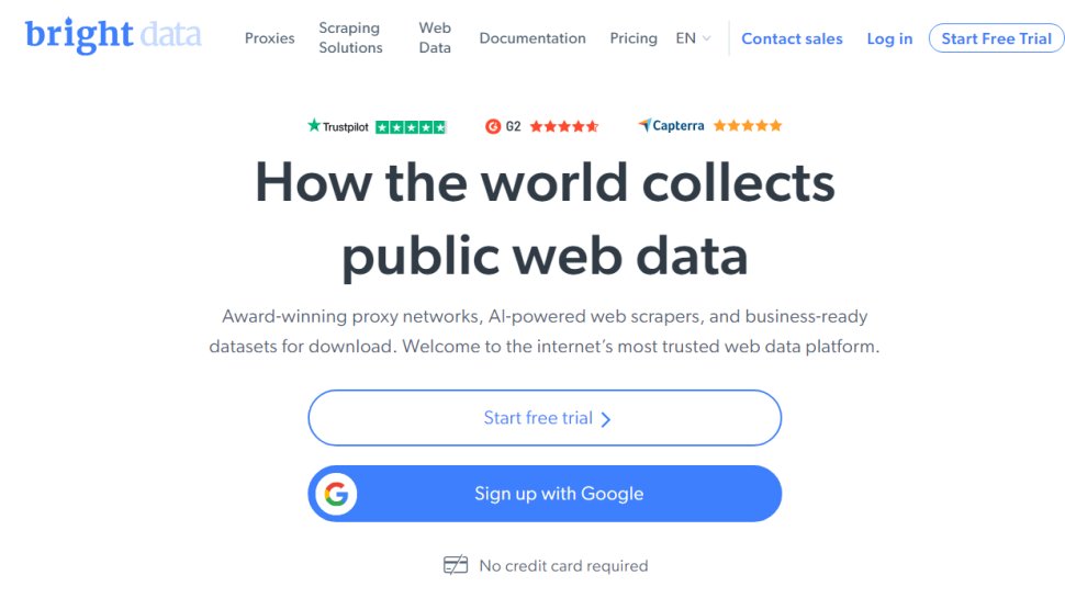 Website screenshot for BrightData