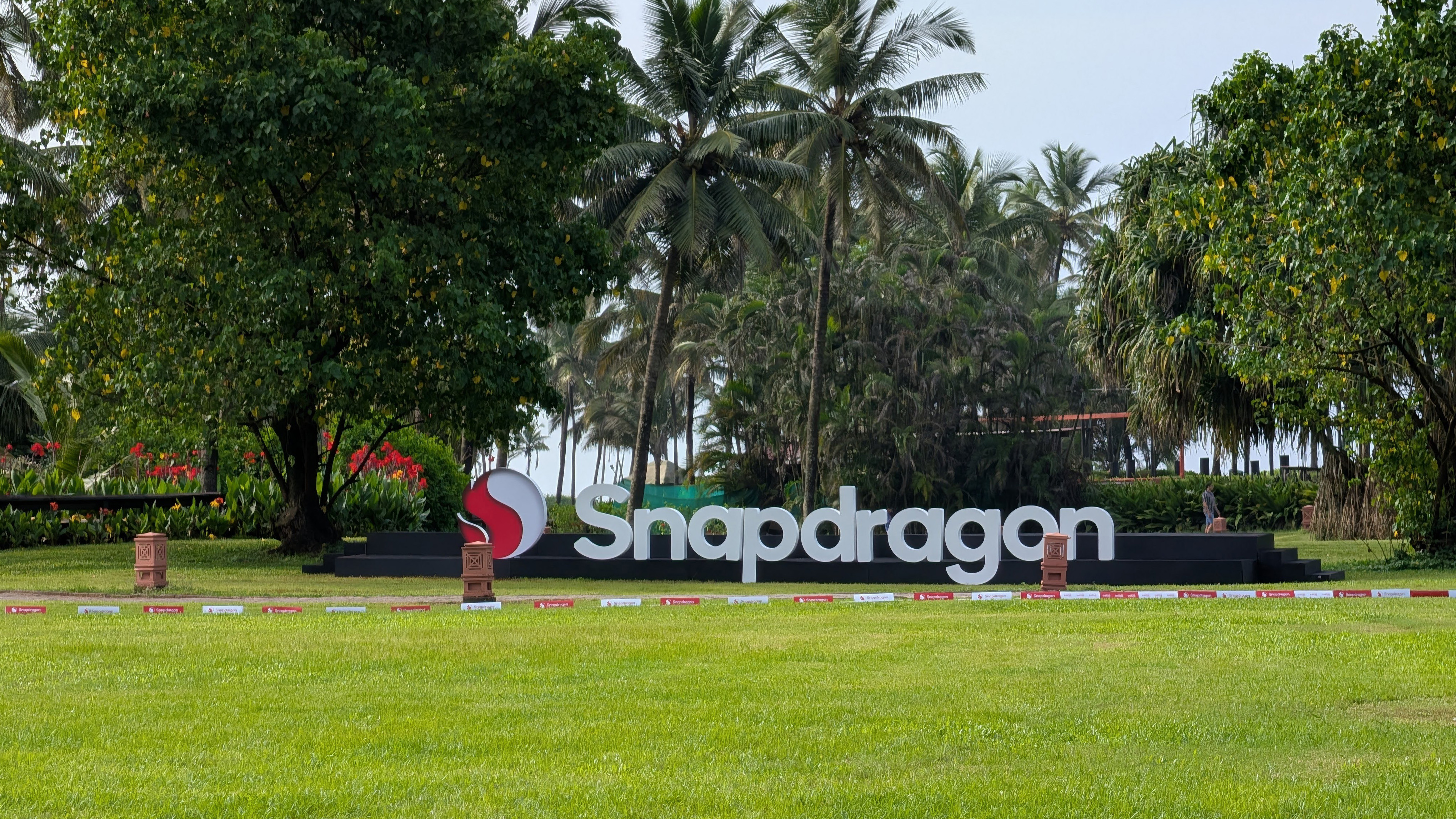 Snapdragon logo on a field