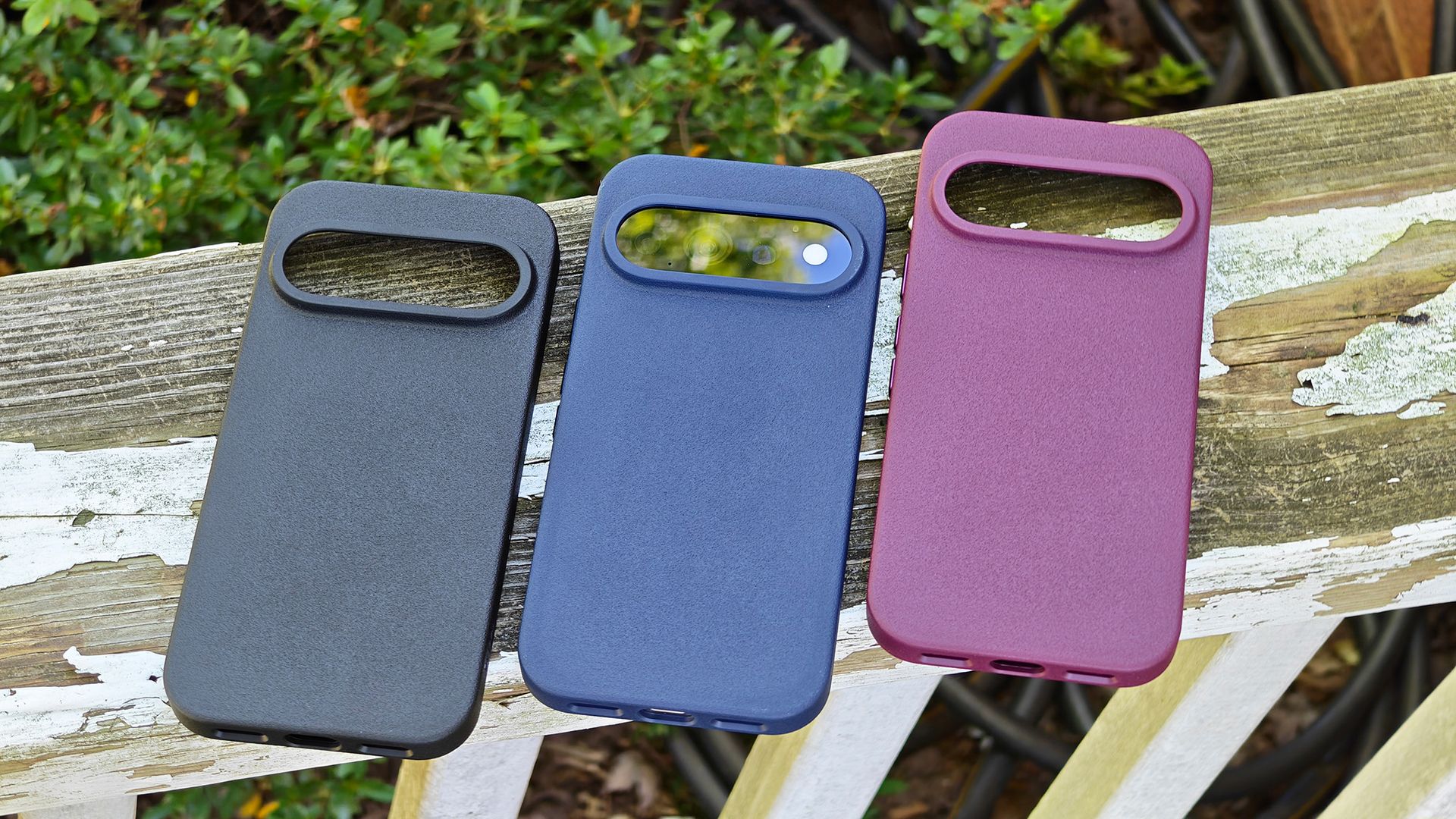 A blue Dbrand MNML case on a Google Pixel 11 Pro