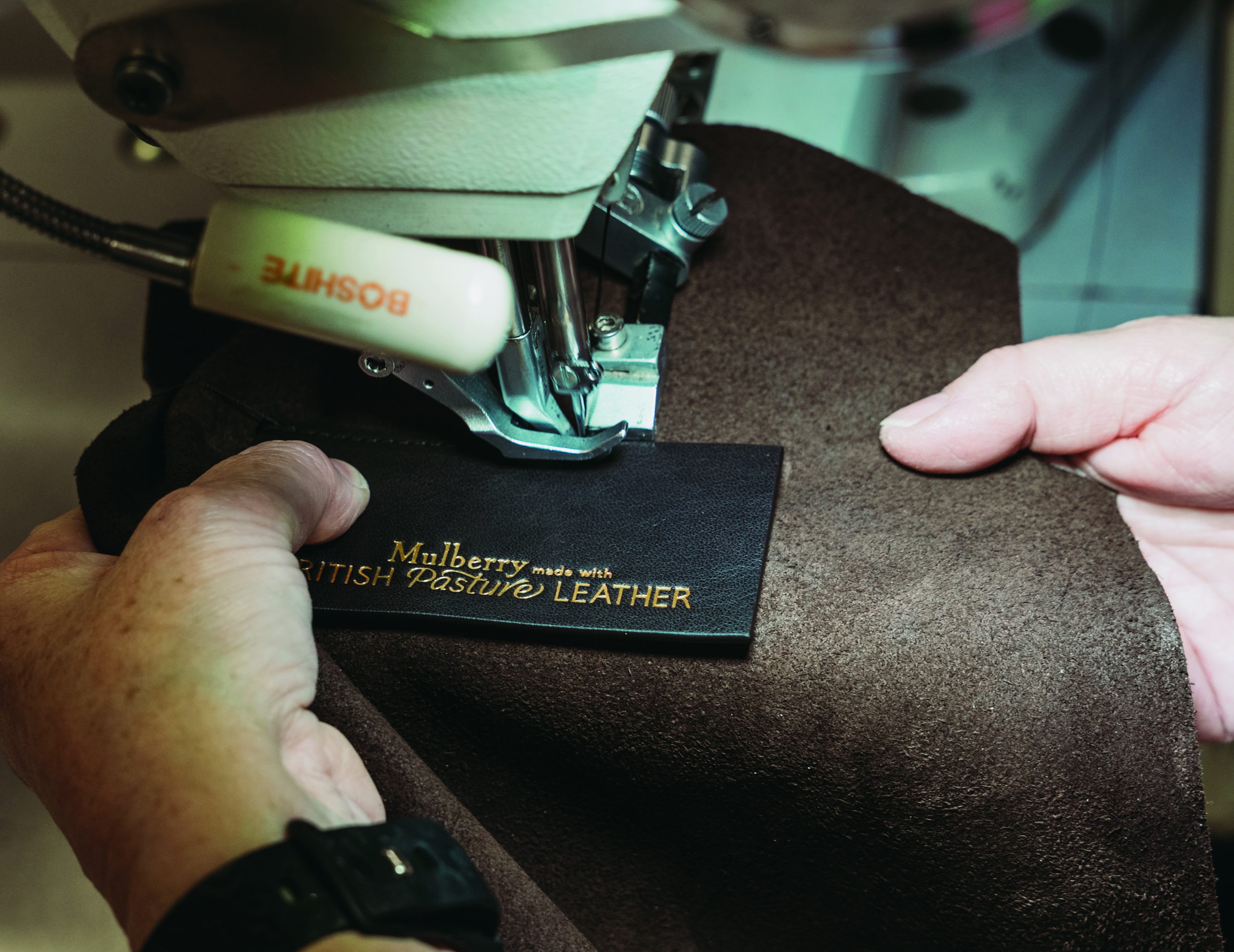 Mulberry and British Pasture Leather