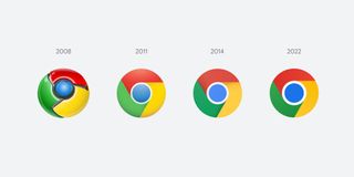 Google Chrome icon progression