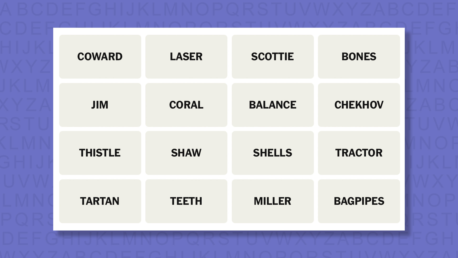 NYT Connections hints for game 989 on a purple background