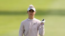 Nelly Korda looks dejected at the 2024 Cognizant Founders Cup