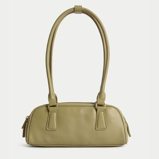 M&S Faux Leather Bowler Bag