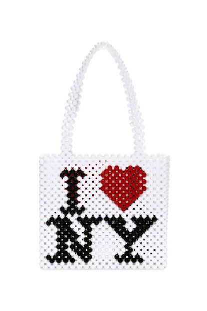 Susan Alexandra I Love NY Beaded Tote Bag