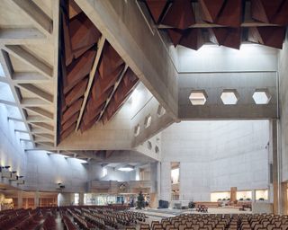 Clifton Cathedral - Bristol, England - Ron Weeks - 1973, photographed by Jamie McGregor Smith for photography book of modern churches