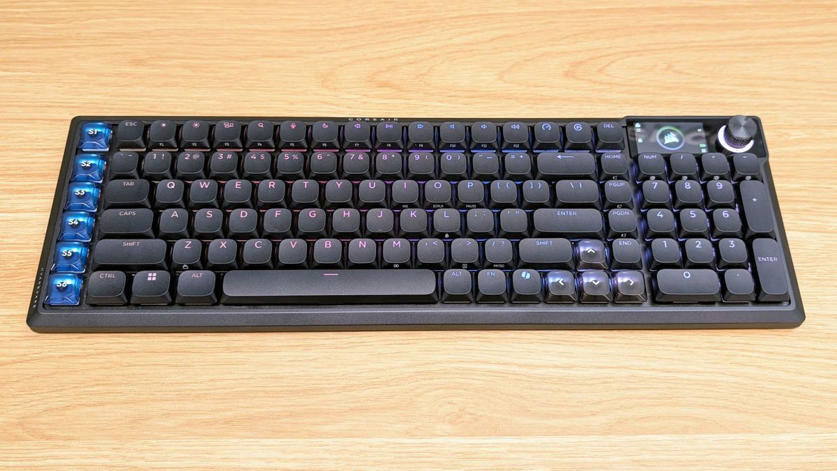 Corsair Vanguard Air 99 Wireless keyboard on a table