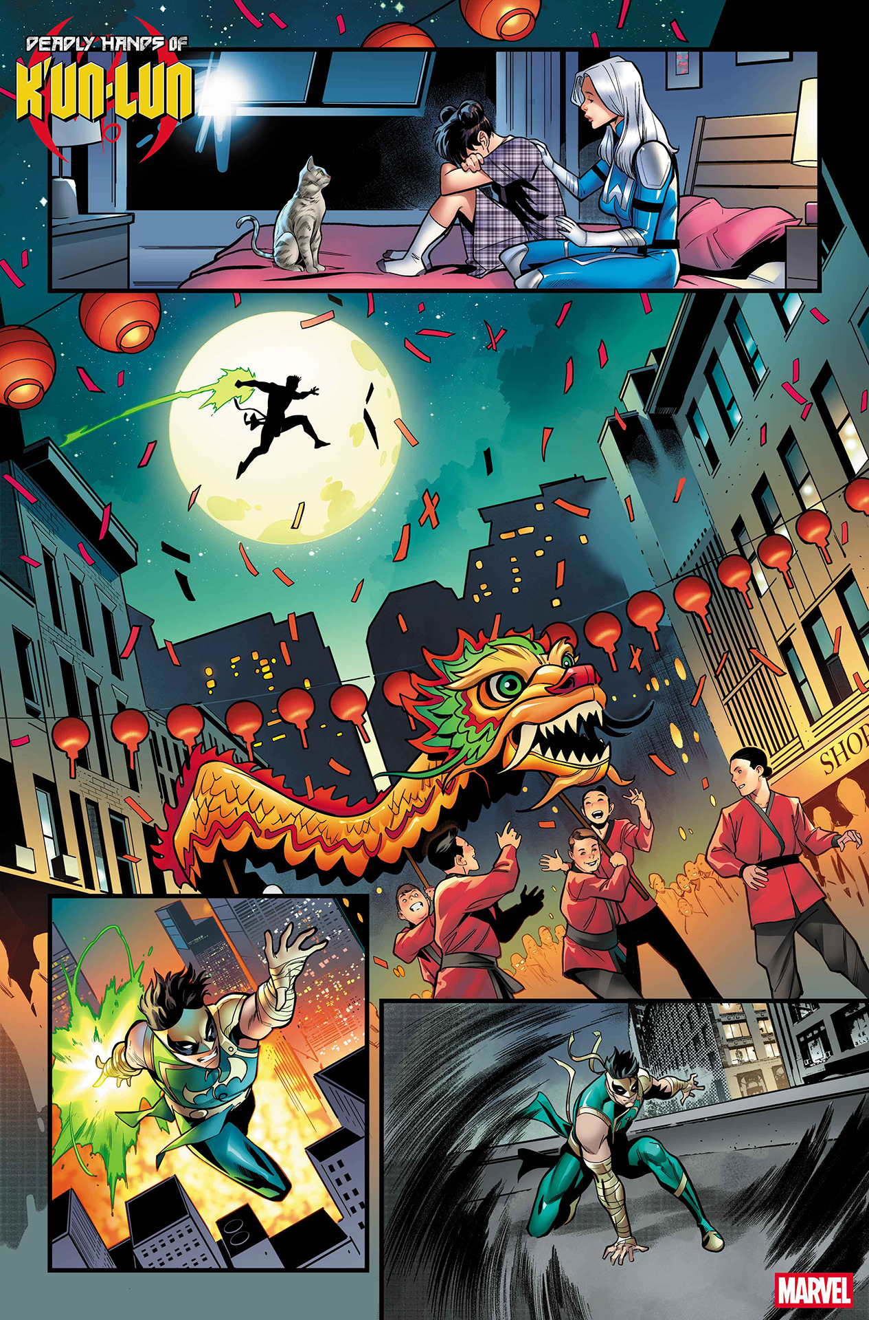 Lin Lie leaping into action