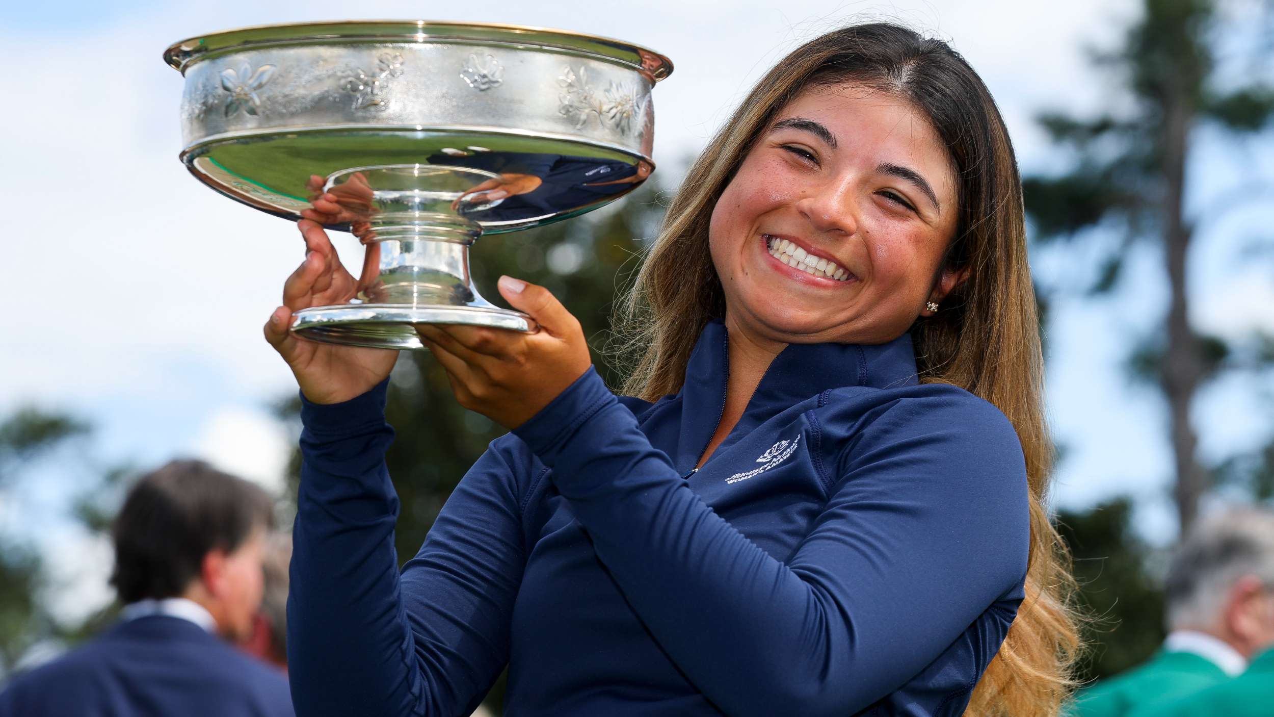 Maria Jose Marin with the ANWA trophy
