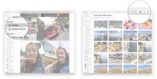 How to share albums: Launch Photos app, Open shared album