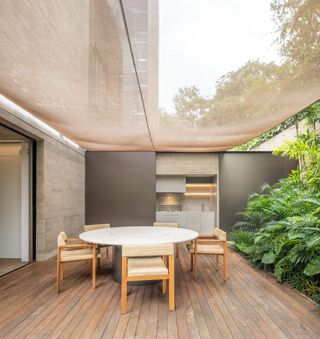 dining space at BD House by arthur casas